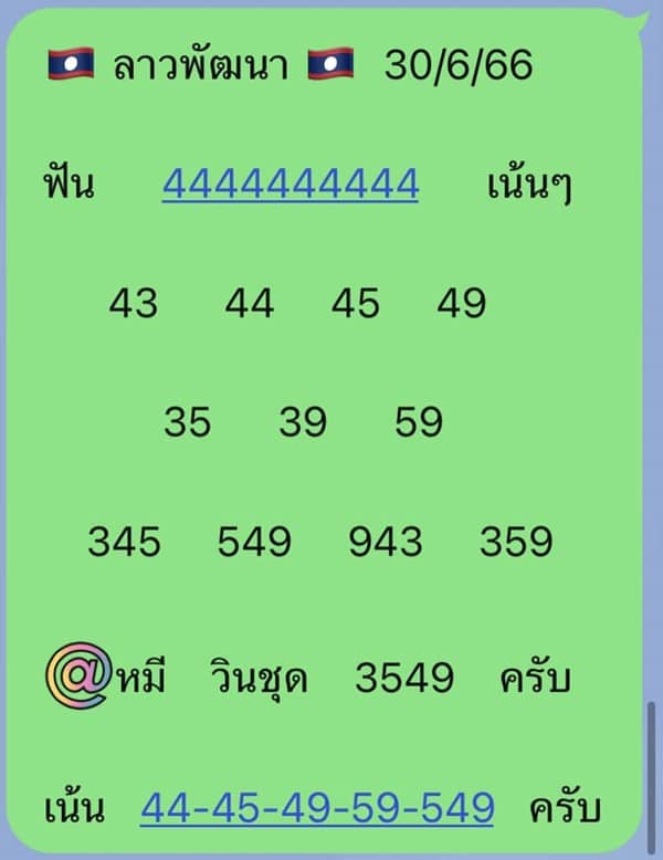 แนวทางหวยลาววันนี้ เลขเด็ดหวยลาว