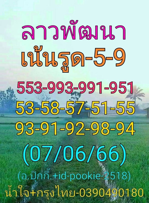 แนวทางหวยลาววันนี้ เลขเด็ดหวยลาว