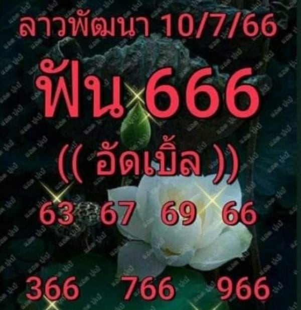 แนวทางหวยลาววันนี้ เลขเด็ดหวยลาว