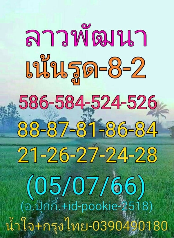 แนวทางหวยลาววันนี้ เลขเด็ดหวยลาว