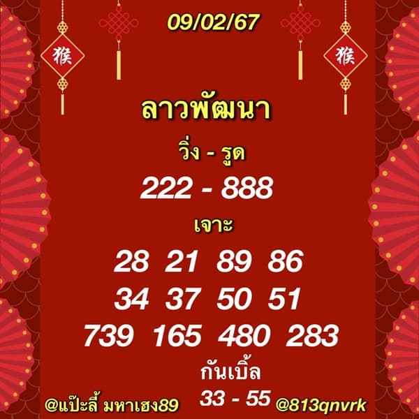 แนวทางหวยลาววันนี้ เลขเด็ดหวยลาว